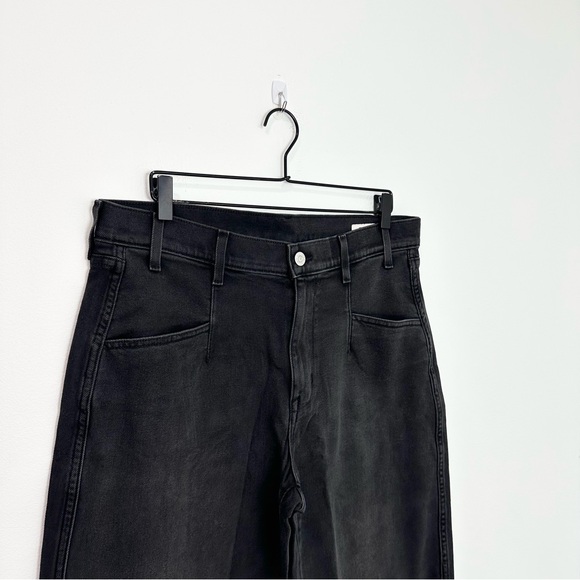 AYR The Beat Barrel Leg Jeans Uni Black Ankle Crop Denim Trouser Cut NEW 33 - Picture 5 of 10